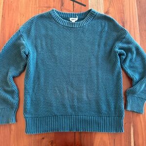 Pact Men's Blue Crewneck Sweater